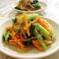 nasubeam's cooksnap of when they made 小松菜と春雨の炒め物.
