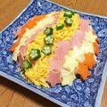 ぽめchan's cooksnap of when they made 七夕に☆星型抜くだけ簡単！天の川ちらし.