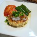 kapi3's cooksnap of when they made お豆腐屋さん風♪ふわふわ豆腐ハンバーグ★.