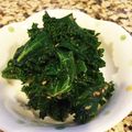 sjhappy's cooksnap of when they made ケールの胡麻和え.