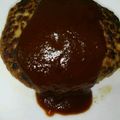 みぃくま♪'s cooksnap of when they made うちの、でっかい豚ハンバーグ。.