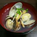 moqo's cooksnap of when they made 《薄味》貝のすまし汁.