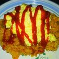 まりこママ☆'s cooksnap of when they made 炊飯器で作るトマトライスでオムライス.