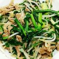 クック823Q3O☆'s cooksnap of when they made 簡単☆豚バラもやしにら炒め.