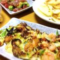 nypxsakipi's cooksnap of when they made むき海老☆白ネギかき揚げ(無水鍋QC).