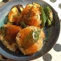mamasann's cooksnap of when they made 簡単♪オクラ入りハンバーグ.