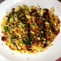 m1oco's cooksnap of when they made 混ぜて焼くだけ♡冷やご飯でお好み焼き風.