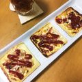 cottonrole's cooksnap of when they made 糖質制限♡ベーコンとナスの油揚げピザ♡.