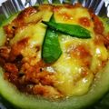 しばなおママ's cooksnap of when they made 丸ズッキーニのお豆腐ミートソースグラタン.