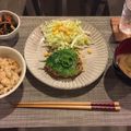 チョコマカ21's cooksnap of when they made 鉄分たっぷり◎大豆とひじきのハンバーグ.