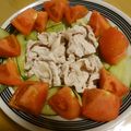 yako777's cooksnap of when they made シャキシャキ胡瓜の豚しゃぶサラダ.