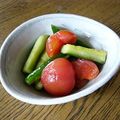 ちっと's cooksnap of when they made トマトとキュウリの中華風サラダ♪.
