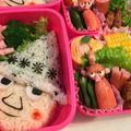 のぞぽよん♪'s cooksnap of when they made リトルミィとスナフキン簡単キャラ弁おかず.