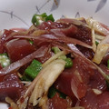 猫のミイヤ's cooksnap of when they made ３分【生かつおとみょうがの山葵醤油和え】.