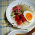 えまっちママ's cooksnap of when they made 冷麦で♪味噌味冷やし中華.