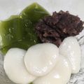 モモとにゃん's cooksnap of when they made グリーンティでゼリー☆白玉入り【和風パフェ】.