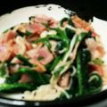 ゆーちゃん？'s cooksnap of when they made ベーコンとほうれん草のバター炒め♪.