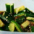 ラブリーベアハート's cooksnap of when they made ☆彡手早くカンタン☆彡きゅうりのピリ辛漬.