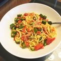 k−kitty♡'s cooksnap of when they made オクラ大好き♡オクラとトマトの簡単パスタ.