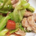 鍋子ちゃん's cooksnap of when they made せせりとキャベツのトマト炒め.