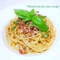 keiO3's cooksnap of when they made いか下足のラグーソースパスタ　肝和え風.