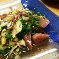 京ん家's cooksnap of when they made かつおの漬けと香味野菜のごちそうサラダ.