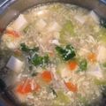 みぃちゃん△'s cooksnap of when they made 野菜イッパイ！タマゴスープ.