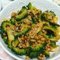 カズキチの母's cooksnap of when they made ひき肉納豆で！豚キムゴーヤーチャンプルー.