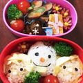 akariMT's cooksnap of when they made ツムツムオラフ♬アナと雪の女王♬キャラ弁.