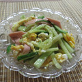 miyuki12's cooksnap of when they made ハムときゅうりの中華風サラダ.