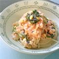 kotomaru's cooksnap of when they made 鮭フレークとほうれん草のクリームパスタ.