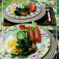 sakuraロゼット's cooksnap of when they made ＊ほうれん草とウインナーと卵の炒め＊.