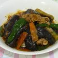 はやみちゃん's cooksnap of when they made ナス・ピーマン・豚肉☆中華風味噌炒め.