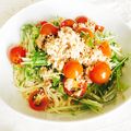しほり☆ん's cooksnap of when they made 夏のランチ☆ツナとトマトと水菜のそうめん.