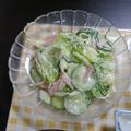 なおつん0802's cooksnap of when they made 玉ねぎレタス胡瓜の辛子マヨサラダ❤️.