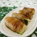 赤い電話's cooksnap of when they made お弁当にも！おつまみズッキーニの豚肉巻き.