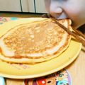 はるたんママ0727's cooksnap of when they made ふわっ*もちっ *しっとりホットケーキ♡.