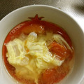 心の空's cooksnap of when they made トマト＆レタスのたまごスープ.