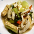 バウンド's cooksnap of when they made 厚揚げとキノコとチンゲン菜のうま煮.