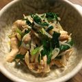 よねころ's cooksnap of when they made 俺流！ニラと鶏ささ身のピリ辛梅干し和え.