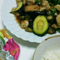 ちか29's cooksnap of when they made 鶏胸肉とナスと椎茸の簡単煮浸し.