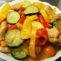 ILBER's cooksnap of when they made 鶏むね肉とズッキーニのカレー炒め.
