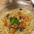 HL♪'s cooksnap of when they made ツナのスパゲッティ・プッタネスカ.