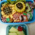 ☆ゆかねえさん☆'s cooksnap of when they made キャラ弁 夏！おいなりさんでひまわり♪.