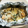 akokuma♪'s cooksnap of when they made ☆鮭とキノコのホイル焼き☆.