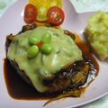 ここみ☆ゆりあママ's cooksnap of when they made 一番人気！チーズハンバーグステーキ♡.