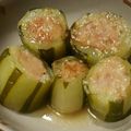 みつえぽん's cooksnap of when they made やさしいお酢できゅうりの肉詰めさっぱり煮.