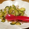 yarhag's cooksnap of when they made 豚ひき肉とズッキーニの炒め物.