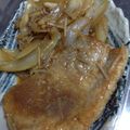 くりりん３'s cooksnap of when they made 簡単!!厚切りロースの生姜焼き.