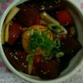 ma___111's cooksnap of when they made マグロとトマトの夏ユッケ♪さっぱりピリ辛.